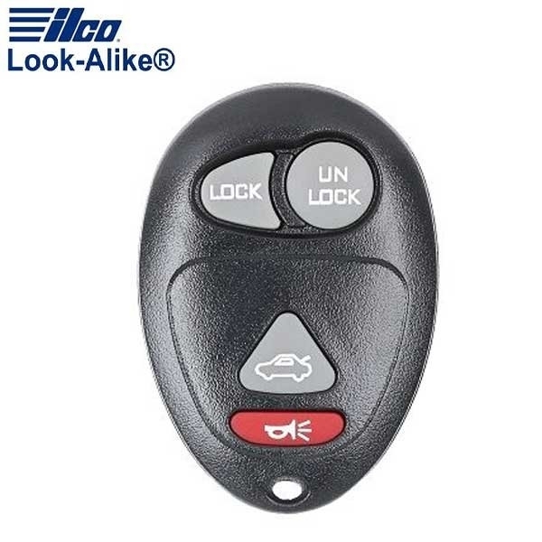 Ilco :LAL RKE-GM-4B8 GENERAL MOTORS 4 BUTTON REMOTE KEYLESS ENTRY ILCO-AX00011780